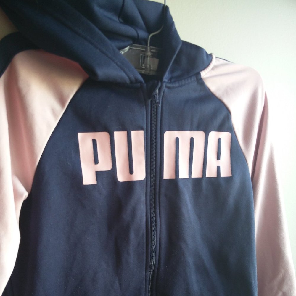 Puma sweater Pink and Navy Blue